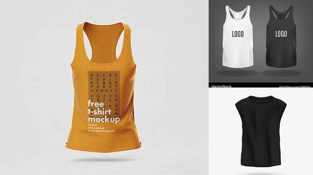 8849+ Sleeveless T Shirt Mockup High Resolution