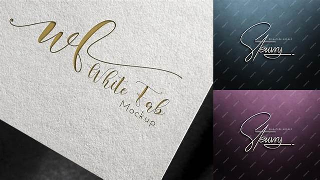 8850+ Signature Logo Mockup Hight Resolution