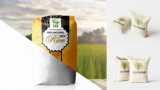 8854+ Rice Bag Mockup Download Free