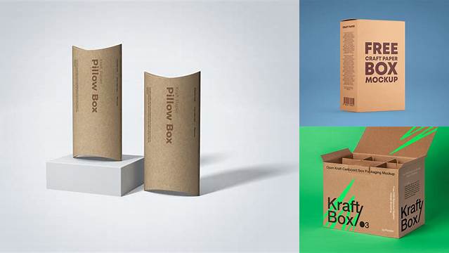 8856+ Matte Spray Bottle with Kraft Paper Box PSD Mockup Fully Customizable Photoshop Freebie