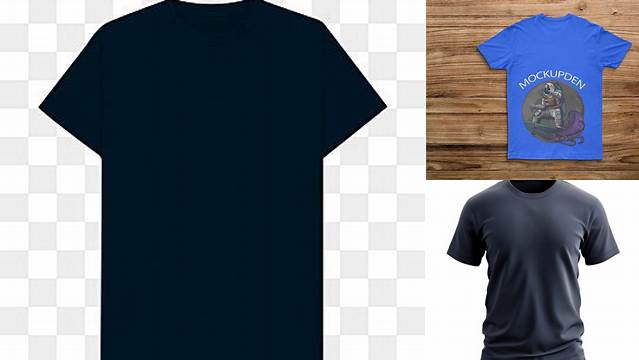 8857+ Mockup Kaos Navy Modern Design PSD