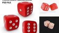 8858+ Dice Mockup Stylish Free PSD