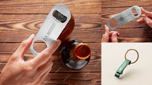 8863+ Bottle Opener With Glossy Handle PSD Mockup High-End Professional PSD Resources