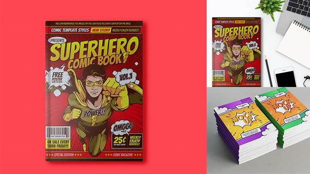 8869+ Comic Book Mockup Include TIFF