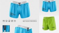 8871+ Fitness Shorts PSD Mockup Half Side View Modern PSD Templates