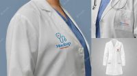 8876+ Medical Coat Mockup Customizable PSD Templates