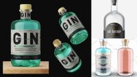 8879+ Gin Bottle Mockup Free Best Free Mockup PSD