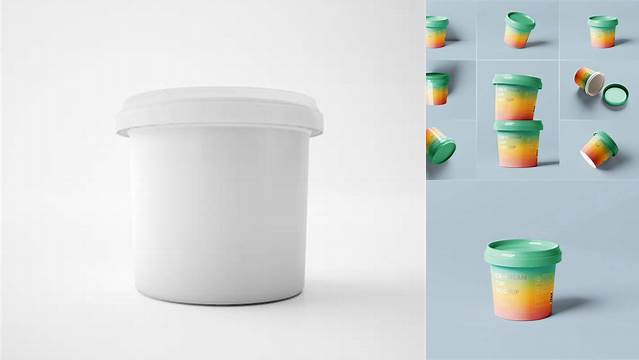 8885+ Glossy Plastic Tub PSD Mockup Free Editable Photoshop Template