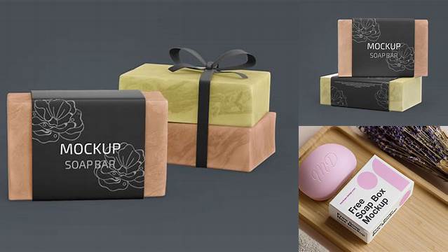 8885+ Soap Bar PSD Mockup Elegant and Stylish Free PSD