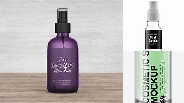 8887+ 15ml Spray Bottle PSD Mockup High-Quality Digital Mockup Resource