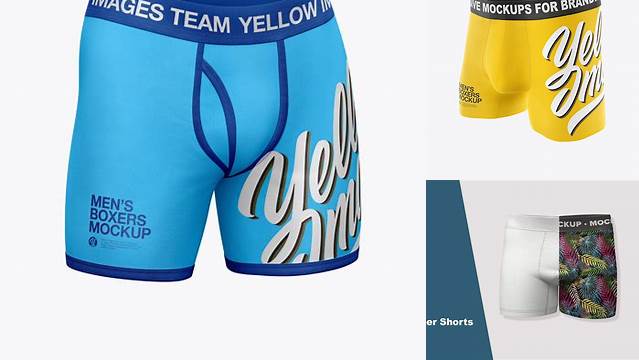 8889+ Boxer Briefs PSD Mockup Half Side View Creative Layered Mockup Freebie