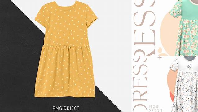 8898+ Kids Dress Mockup Easy Editable