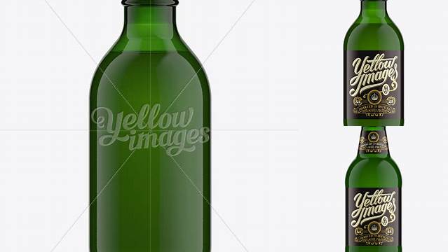 8899+ 25cl Stubby Green Glass Bottle For Beer Mock-up Free Downloadable PSD