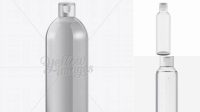 890+ Clear PET Bottle with Flip Top Cap 1000ml Advanced Editable Template Free