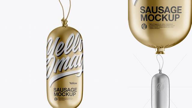 8900+ Metallic Sausage Chub with Rope PSD Mockup Free Digital Resource for Designers