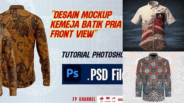 8900+ Mockup Kemeja Batik Creative Photoshop Resources