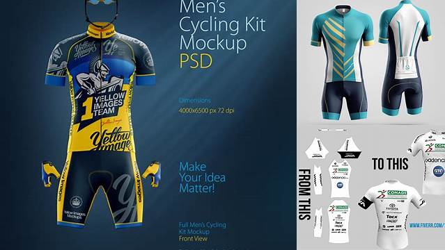 8902+ Cycling Kit Mockup Easy Editable