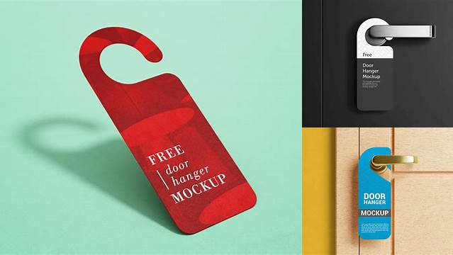 8904+ Door Hanger Mockup Smart Layer PSD