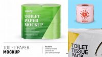 8904+ Toilet Paper 4 pack PSD Mockup Elegant and Versatile PSD Resource