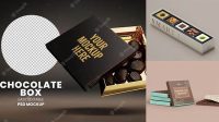 8909+ Chocolate Box Mockups Easy Editable