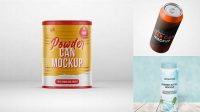 8909+ Matte Powder Can PSD Mockup Free Stylish PSD for Graphic Designers