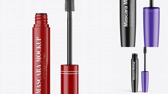 8909+ Opened Matte Mascara Tube PSD Mockup Professional Photoshop Design Freebie