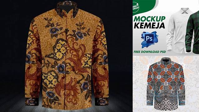 8915+ Mockup Kemeja Batik Include TIFF