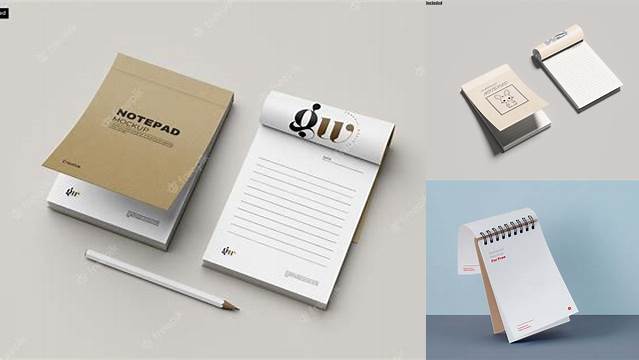 8920+ A4 Notepad Mockup High-Quality PSD Files