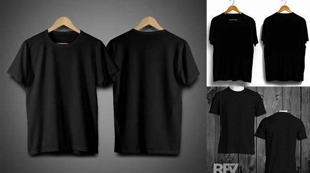 8937+ Mockup Kaos Polos Hitam Best for Showcase