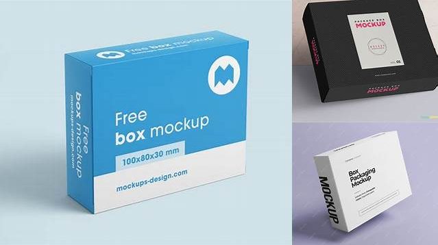 8938+ Box with Liquid PSD Mockup Half Side View Digital Photoshop Free Mockup