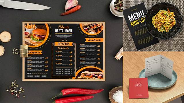 8938+ Restaurant Menu Mockup Psd Free Download Free