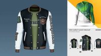 8948+ Baseball Jacket Mockup Psd Free Modern Free PSD Template