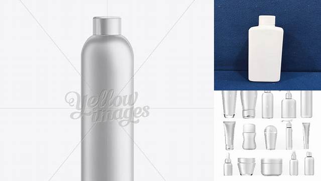 895+ White Plastic Cosmetic Bottle with Cap 250 ml High-Quality PSD Files