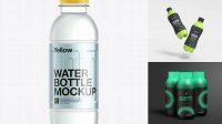 8953+ 500ml PET Energy Drink Bottle PSD Mockup Editable and Customizable PSD