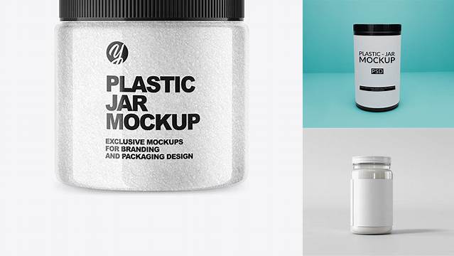 8957+ Transparent Plastic Jar Mockup Exclusive PSD Design Freebie