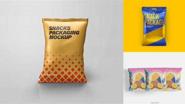 8969+ Textured Snack Box PSD Mockup Editable Photoshop File