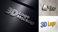 897+ 3d Logo Mockup Psd Free Download 2020 Smart PNG Image