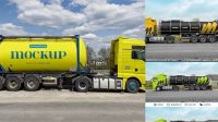 8971+ Fuel Truck Mockup Free Download Design Mockup