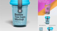 8975+ Bubble Tea Cup Mockup Free Professional PSD Mockup