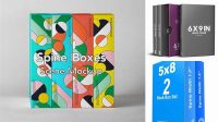 8977+ 4 Book Box Set Mockup Free Hight Resolution