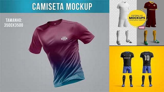 8979+ Mockup Uniforme De Futbol Psd Download Free