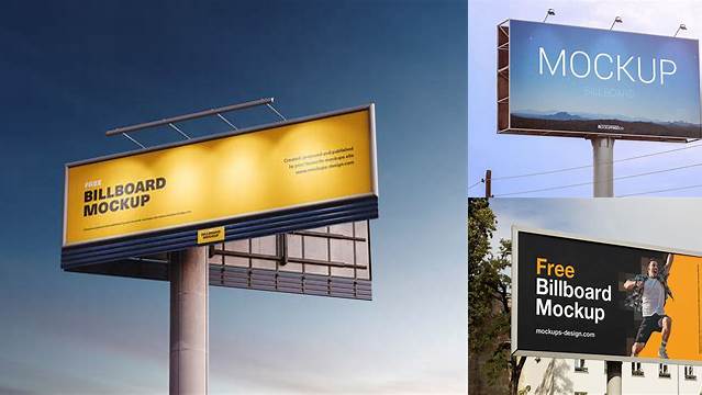 8985+ Billboard PSD Mockup Custom Design Freebie PSD