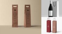 8985+ Wine Bag Mockup PSD Free Download