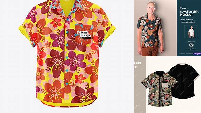 8988+ Hawaii Shirt Mockup Free Photoshop Freebie