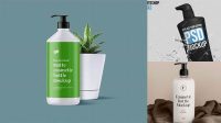 8988+ Plastic Bottle With Pump PSD Mockup Exclusive and Stylish Design PSD