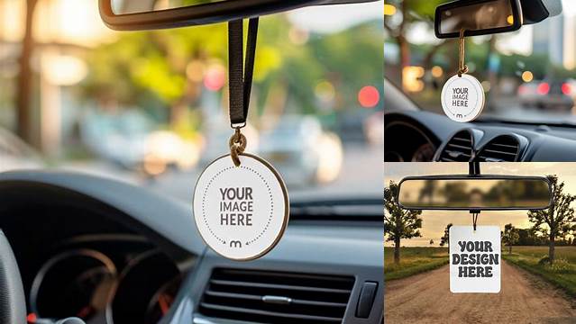 8997+ Car Air Freshener Mockup Free Smart PNG Image