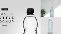 9002+ 5L Clear PET Bottle PSD Mockup Free PSD for Designers