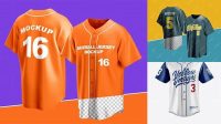 9005+ Baseball Jersey Mockup Free PSD Free Download