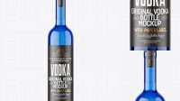 9005+ Blue Glass Vodka Bottle PSD Mockup Custom Graphic Mockup File