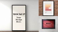 9012+ Poster with Matte Frame PSD Mockup Professional Design PSD